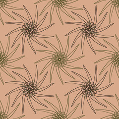 seamless repeating pattern with decorative motifs. vector illustration
