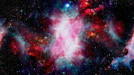 Fototapeta na wymiar Deep space art. Nebulas, galaxies and stars. Elements of this image furnished by NASA