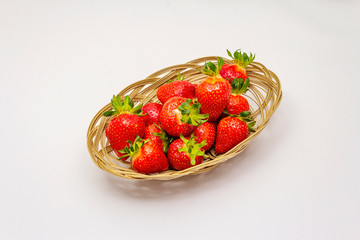 Sweet fresh strawberry isolated on white background