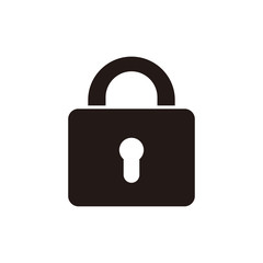 padlock vector icon illustration sign