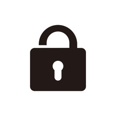 padlock vector icon illustration sign