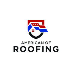 Roofing company logo design inspiration