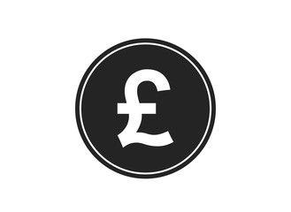 pound sterling coin icon. british money symbol. finance infographic design element