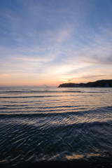 Fototapeta premium 逗子海岸の夕日
