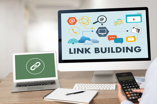 LINK BUILDING Connect Link Communication Contact Network.