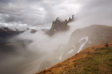 Wonderful landscape of the Dolomites Alps