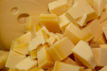 chopped cheese background. cheese texture