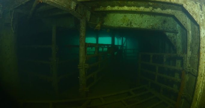 ship wreck scenery underwater shipwreck metal on the ocean floor