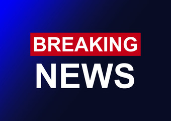 Breaking News television background vector