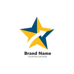 Obraz premium Star Logo Template vector icon illustration