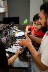 Changing the Hard drive with cd rom inside laptop at home. DIY project at home. Life skill for everyone.