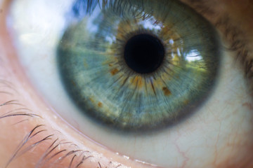 close up of eye