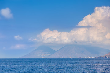 Volcano Stromboli Archipelago Eolie Sicily Italy