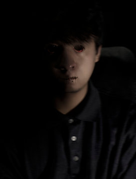 retrato terrorifico