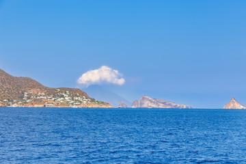 Volcano Stromboli Archipelago Eolie Sicily Italy