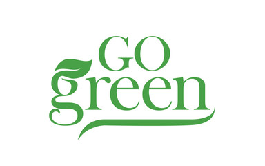 Creative of green with leaves logo design
