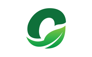 Creative of green with leaves logo design