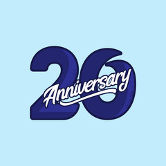 anniversary lettering 20