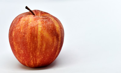 Freshly ripe apple, isolated on a white background