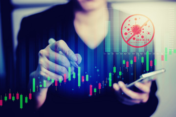 Analyzing Coronavirus covid-19 with financial data and stock graph. Analysis of numerical data and...