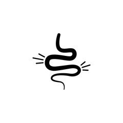 Fototapeta premium Colitis icon vector design illustration