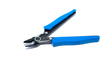 Blue and black wire cutter, nipper 