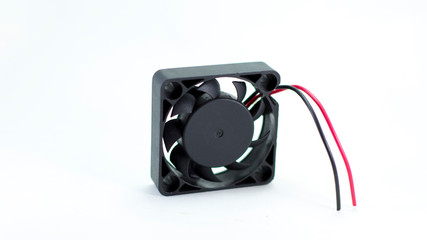 DC12v 24v Cooling fan black isolated 