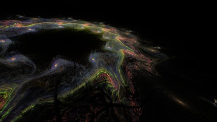 抽象な神秘的な空間の背景素材