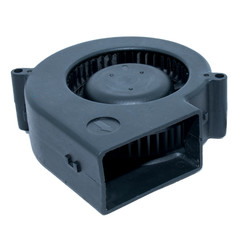 Black Brush less 12v DC Air blower white background