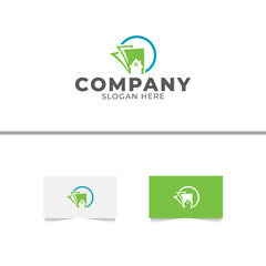 Selling Home or Credit Home Logo Design Template