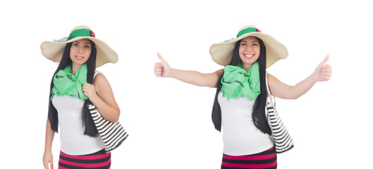 Young woman preparing for vacation