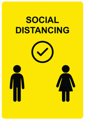 Social Distancing Safety Precaution Outbreak Pandemic