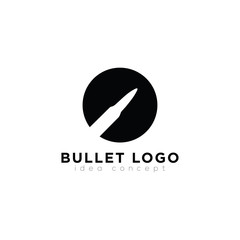 Bullet Logo, Bullet Icon, Shooting Club Concept Logo Design