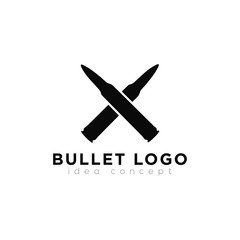 Bullet Logo, Bullet Icon, Shooting Club Concept Logo Design