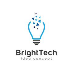 Bulb Logo Design Template, Lamp Logo