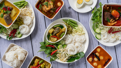 Thai Chinese Food. Khnom Jeen 
