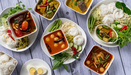 Thai Chinese Food. Khnom Jeen 