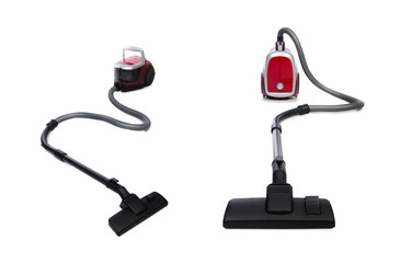 Vacuum cleaner isolated on the white background
