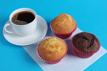 Muffins and coffee