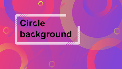 Naklejka premium Vector illustration abstract pattern background with line and circle gradient texture. Blue, yellow, purple poster template.