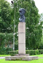 The memorial to Ivan Gasa, Prospekt Stachek Saint Petersburg Russia August 2017