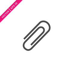 Paperclip Icon, Vector for Web