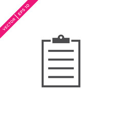 Clipboard Icon, Vector for Web