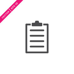 Clipboard Icon, Vector for Web