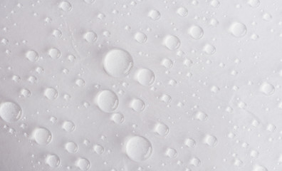 water rain drops on white background