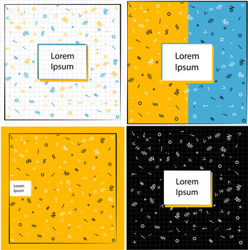 vector background school math illustration