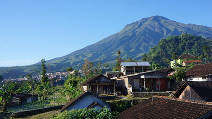 Kewadungan village in Sumbing Mountain, Central Java, Indonesia