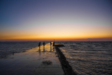 Sunset on the pier