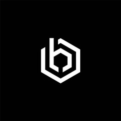 Hexagon letter b logo design vector illustration, abstract hexagon letter b logo design template vector image, hexagon letter b logo image © toriq
