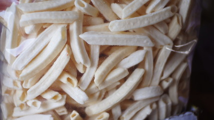 snacks in plastic packaging in traditional markets in Indonesia